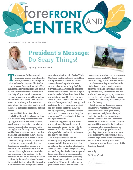 Joinderm Q4 2021 Newsletter